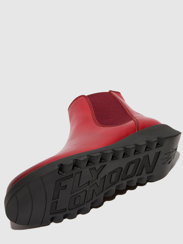 Flowfold Chelsea Ankle Boots SALV RED (RED ELASTIC)
