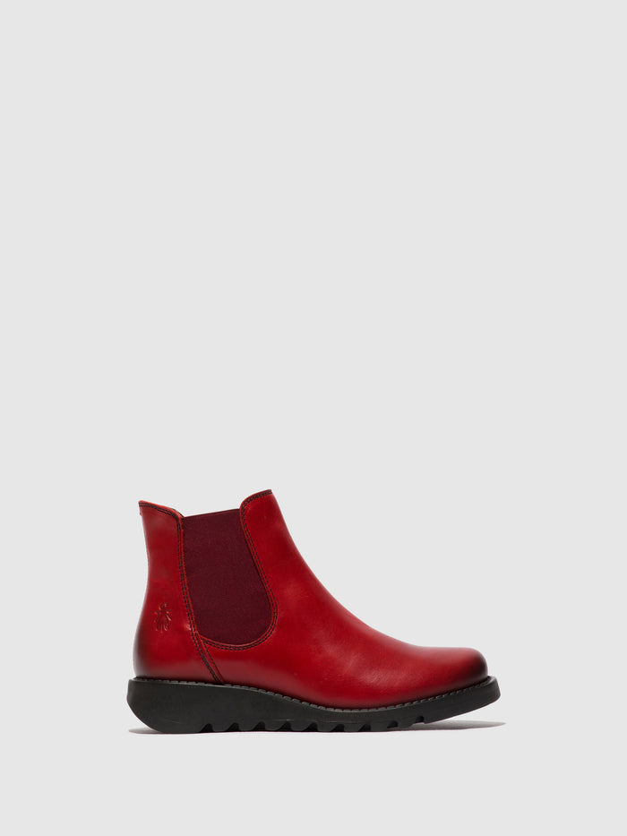 flowfold Chelsea Ankle Boots SALV RED (RED ELASTIC)