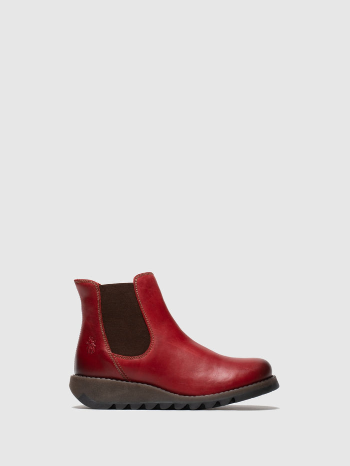 flowfold Chelsea Ankle Boots SALV RED