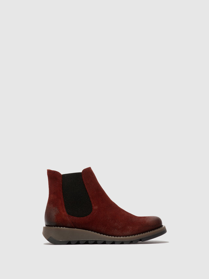 flowfold Chelsea Ankle Boots SALV195FLY OXBLOOD