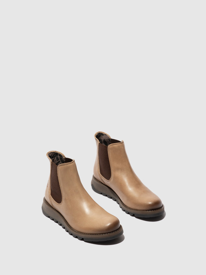 Flowfold Chelsea Ankle Boots SALV195FLY TAUPE