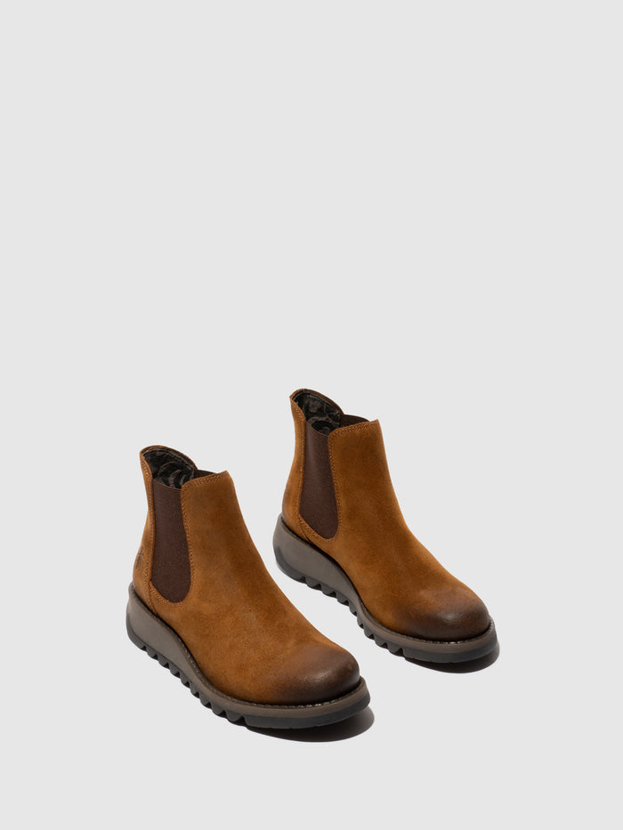 Flowfold Chelsea Ankle Boots SALV195FLY TOBACCO