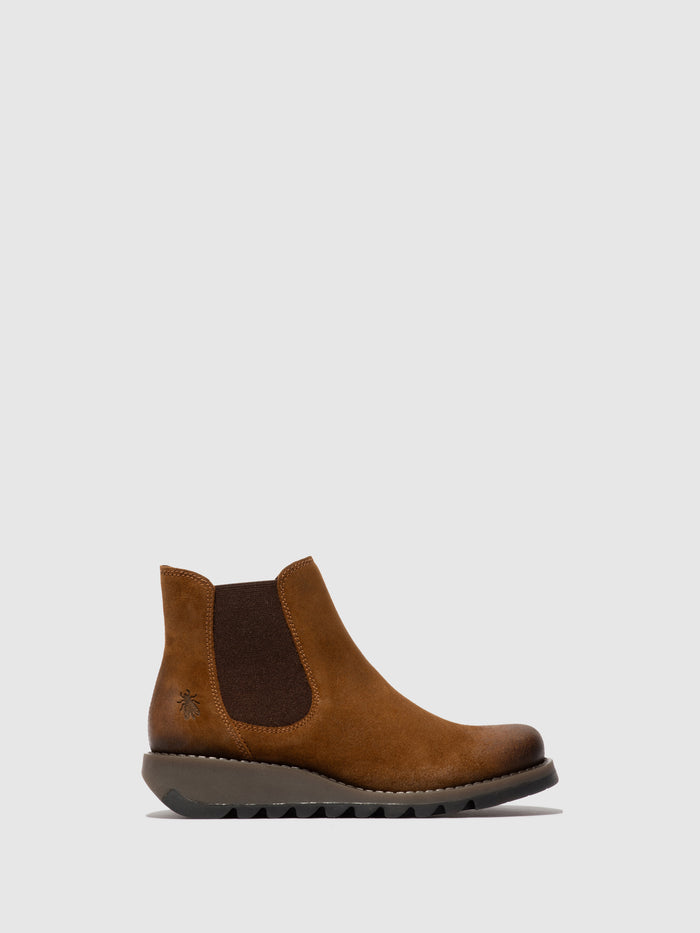 flowfold Chelsea Ankle Boots SALV195FLY TOBACCO