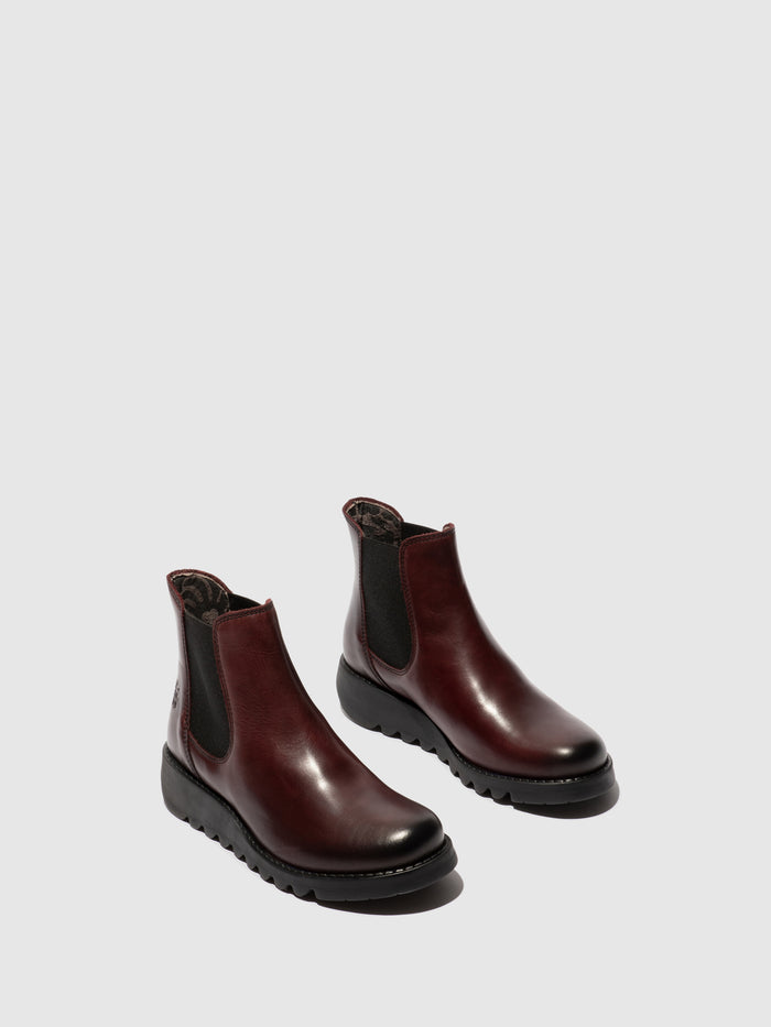 Flowfold Chelsea Ankle Boots SALV195FLY WINE