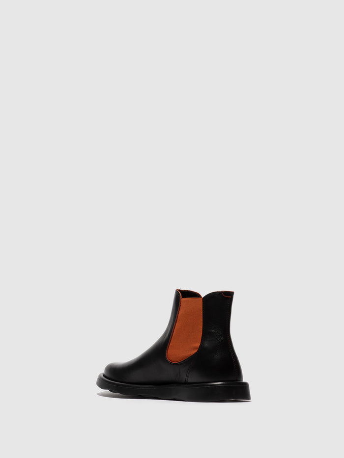 Flowfold Chelsea Ankle Boots TICH099FLY BLACK/RED