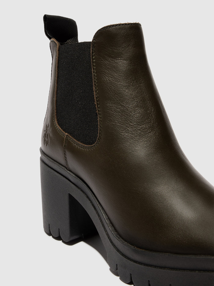 Flowfold Chelsea Ankle Boots TOPE520FLY MILITARY