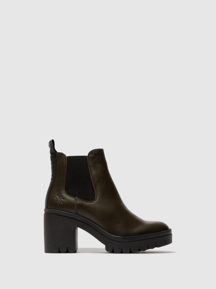 flowfold Chelsea Ankle Boots TOPE520FLY MILITARY