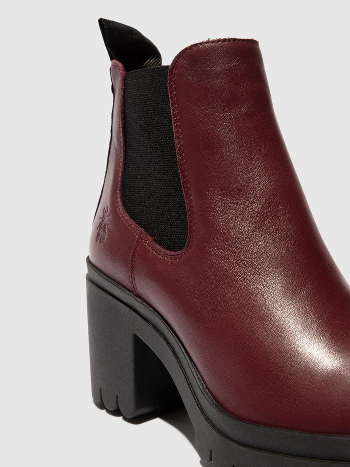 Flowfold Chelsea Ankle Boots TOPE520FLY WINE