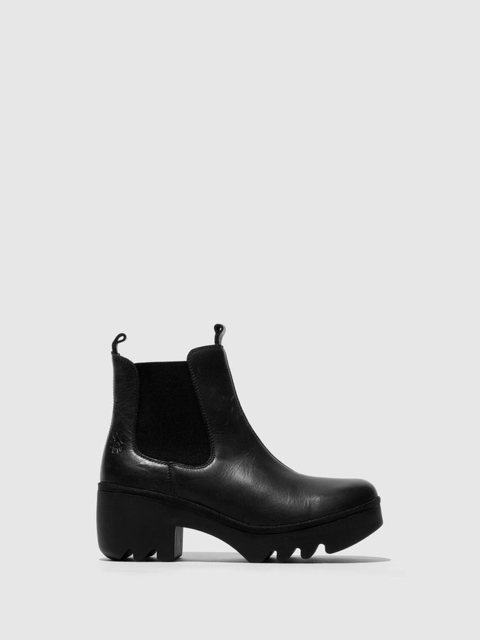 flowfold Chelsea Ankle Boots TRIG514FLY BLACK