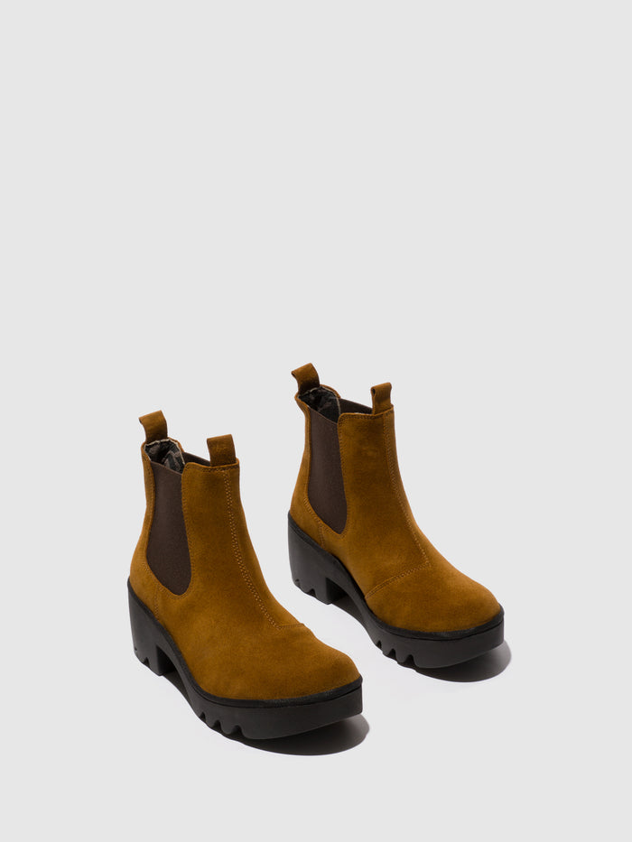 Flowfold Chelsea Ankle Boots TRIG514FLY TOBACCO