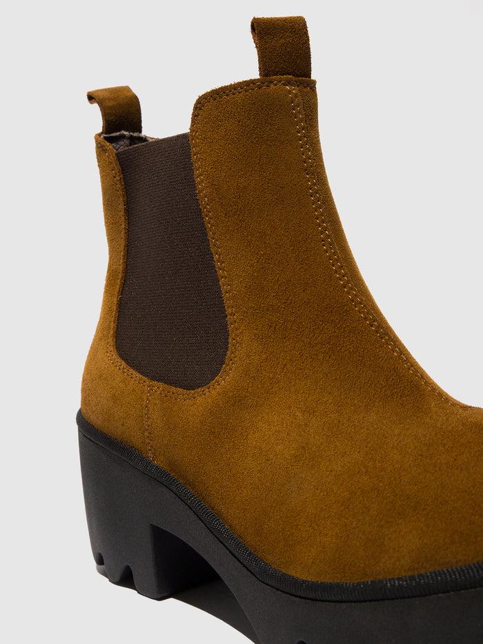 Flowfold Chelsea Ankle Boots TRIG514FLY TOBACCO