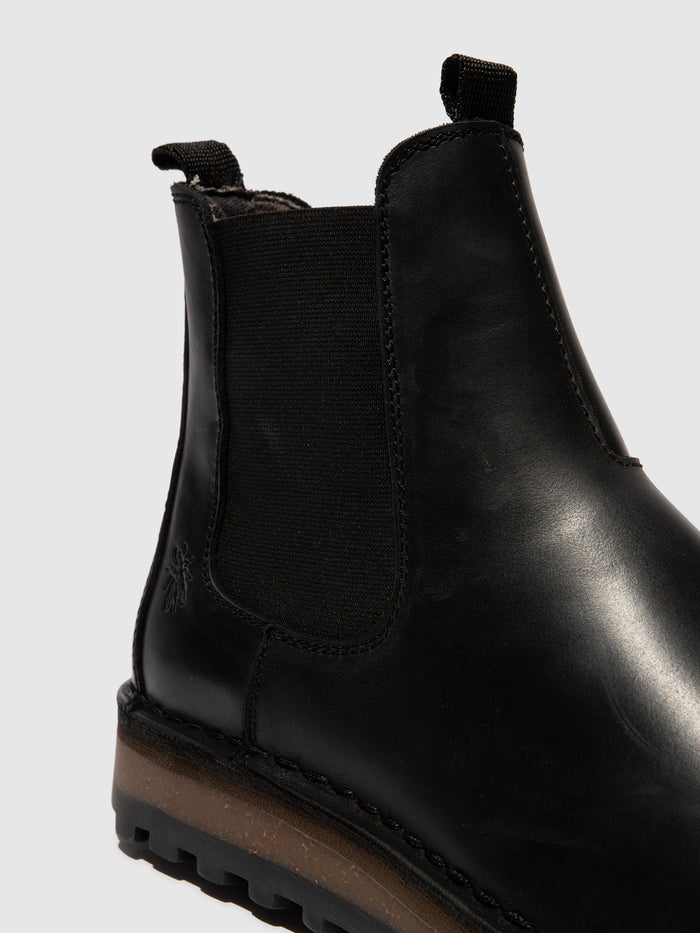 Flowfold Chelsea Ankle Boots TUVI29FLY BLACK