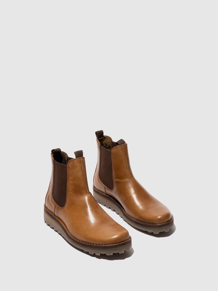 Flowfold Chelsea Ankle Boots TUVI29FLY CAMEL