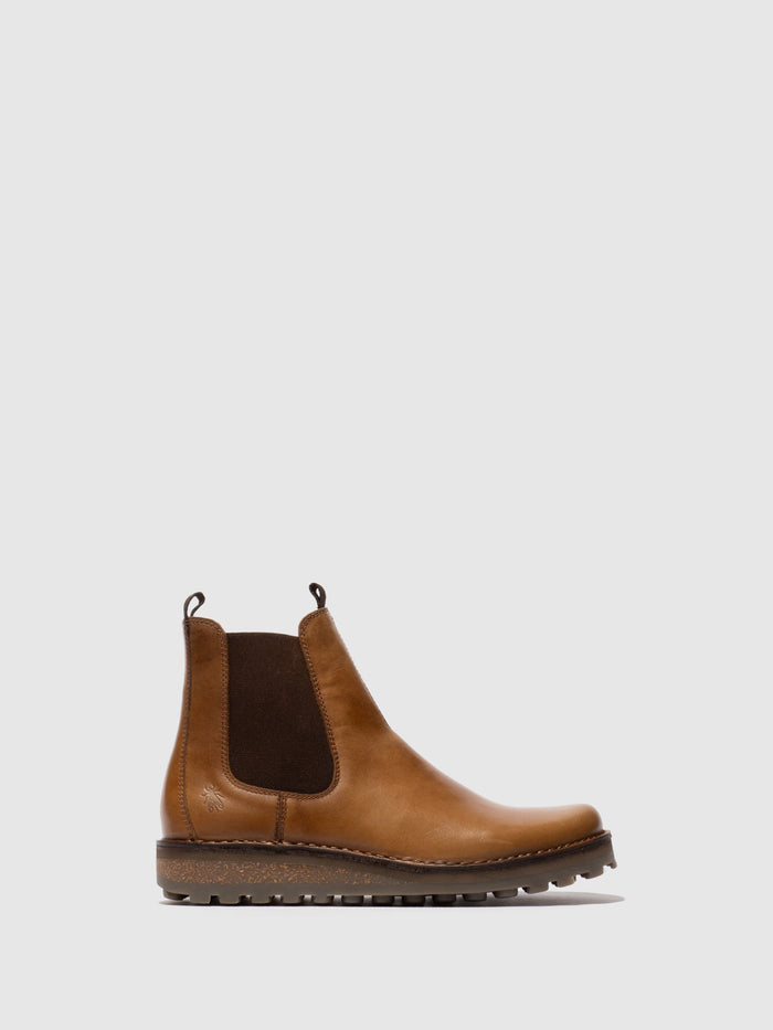 flowfold Chelsea Ankle Boots TUVI29FLY CAMEL