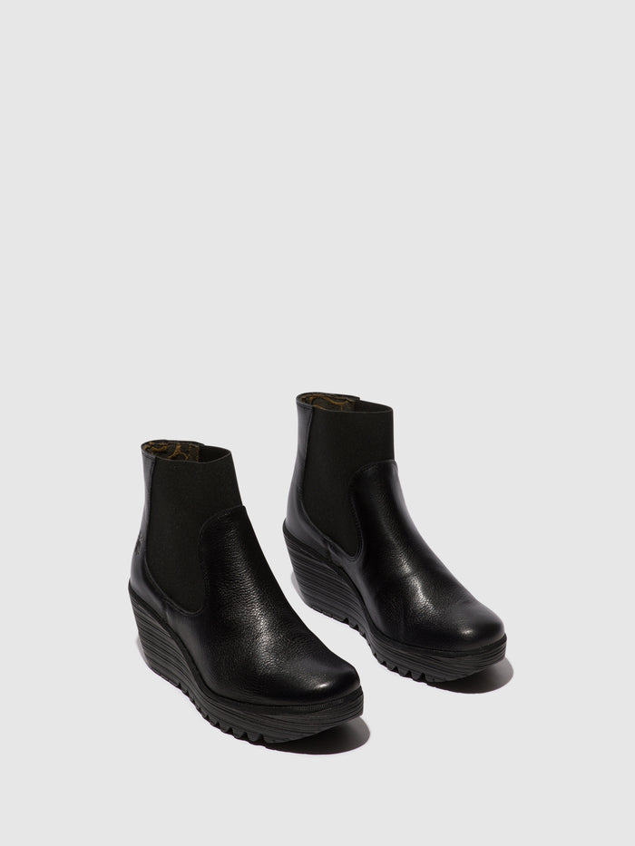 Flowfold Chelsea Ankle Boots YADE398FLY BLACK