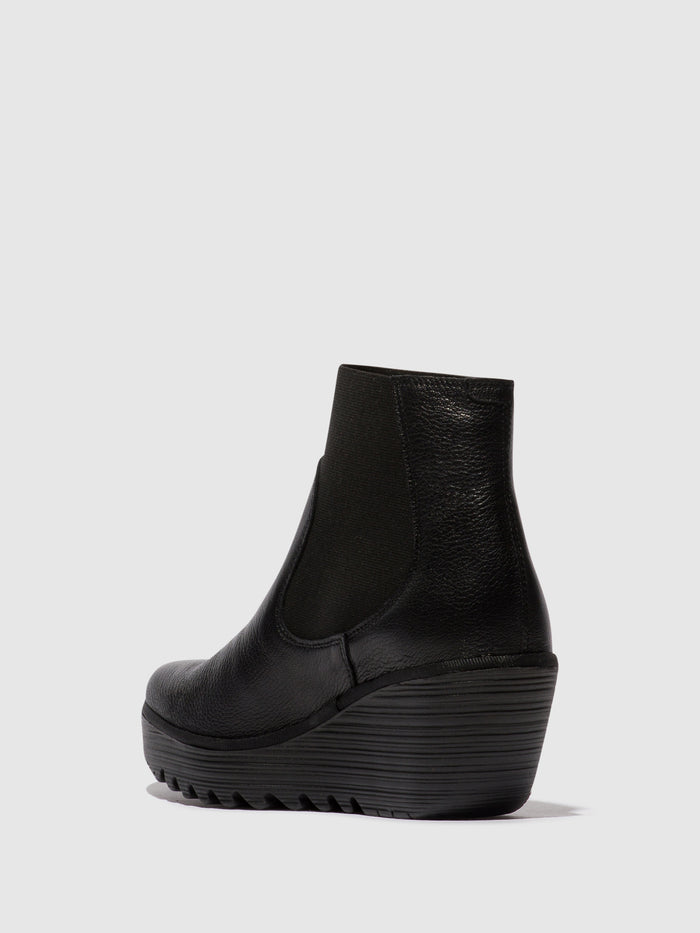 Flowfold Chelsea Ankle Boots YADE398FLY BLACK