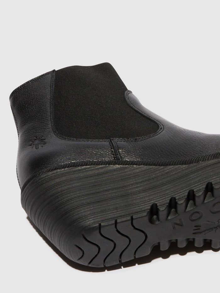 Flowfold Chelsea Ankle Boots YADE398FLY BLACK
