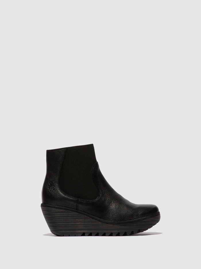 flowfold Chelsea Ankle Boots YADE398FLY BLACK