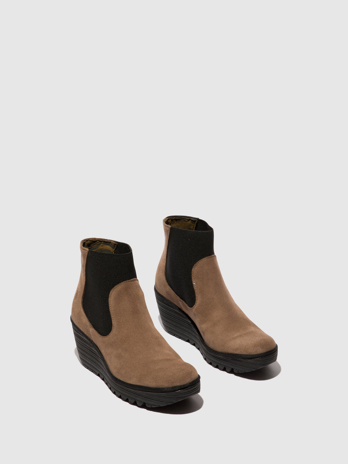 Flowfold Chelsea Ankle Boots YADE398FLY TAUPE