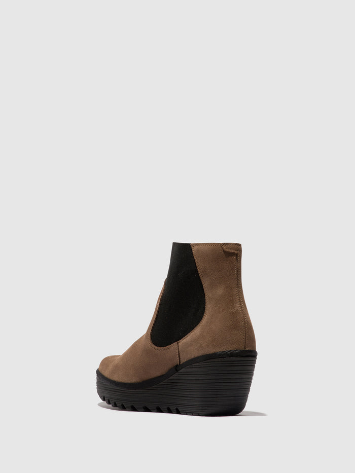 Flowfold Chelsea Ankle Boots YADE398FLY TAUPE