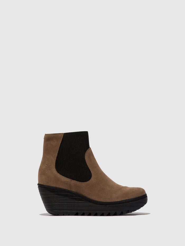 flowfold Chelsea Ankle Boots YADE398FLY TAUPE