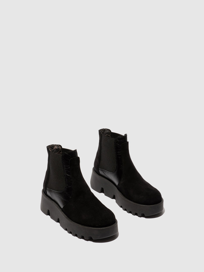 Flowfold Chelsea Ankle Boots ZINP314FLY BLACK
