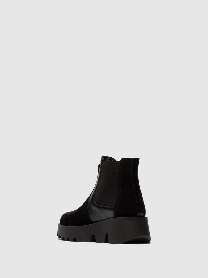 Flowfold Chelsea Ankle Boots ZINP314FLY BLACK