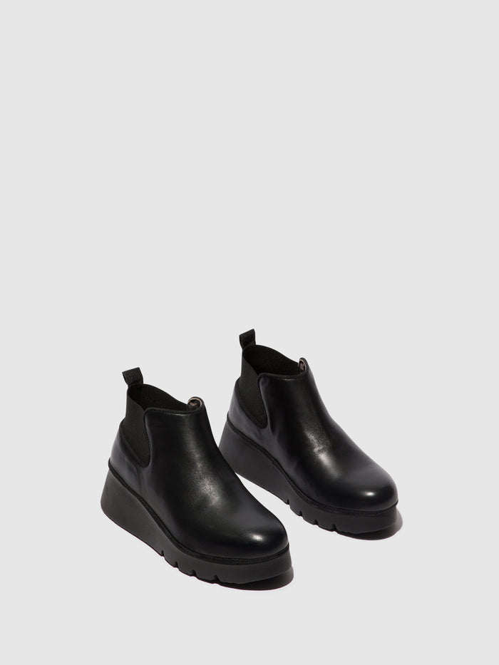 Flowfold Elasticated Ankle Boots PADA403FLY BLACK
