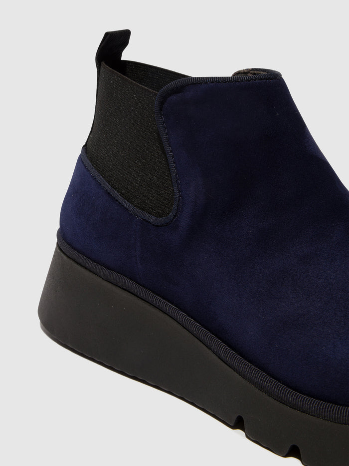 Flowfold Elasticated Ankle Boots PADA403FLY NAVY
