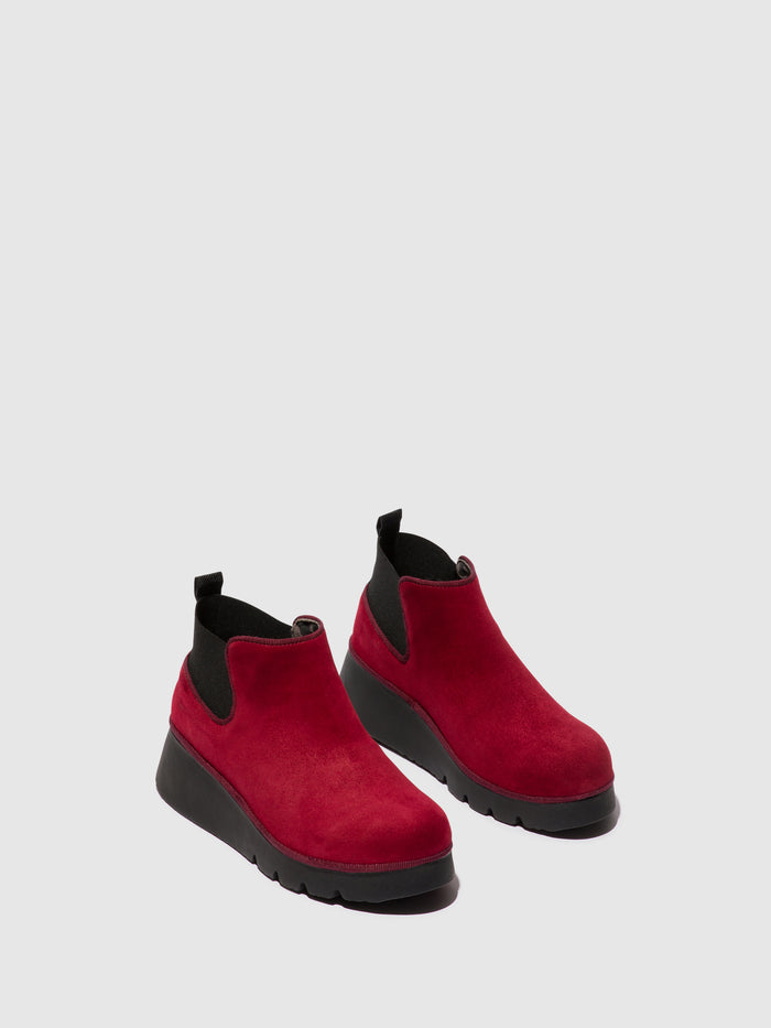 Flowfold Elasticated Ankle Boots PADA403FLY RED
