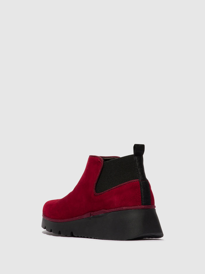 Flowfold Elasticated Ankle Boots PADA403FLY RED