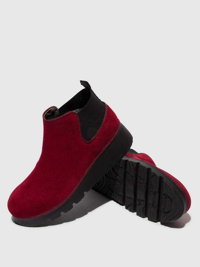 Flowfold Elasticated Ankle Boots PADA403FLY RED
