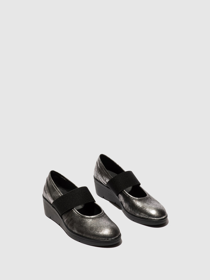 Flowfold Elasticated Shoes NARA547FLY SILVER