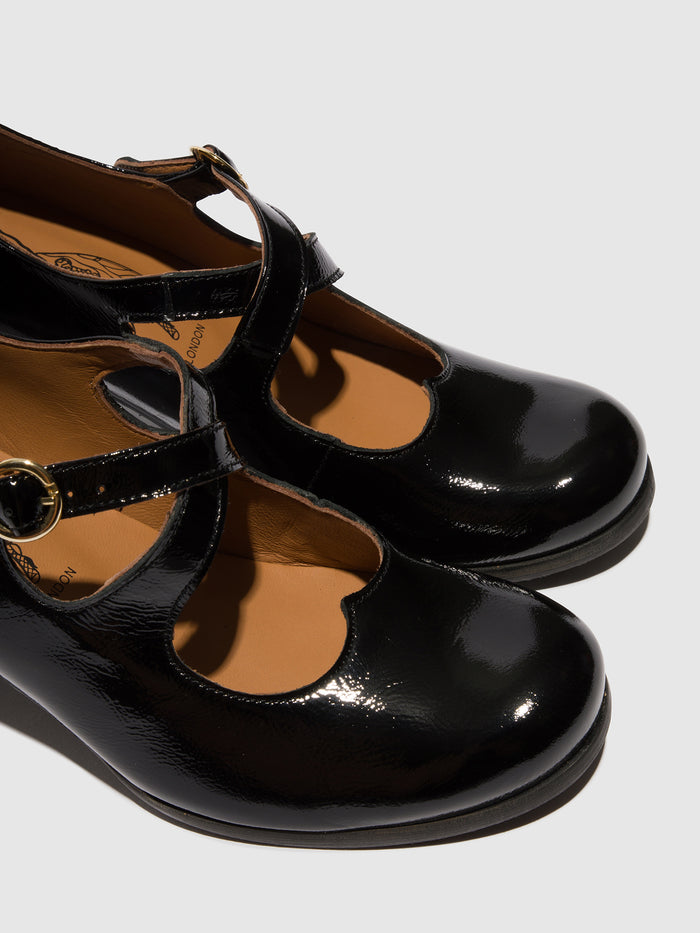 Flowfold Heel Shoes BAIV276FLY NAPPALAK BLACK