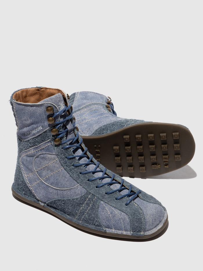 Flowfold Hi-Top Trainers FARV573FLY JEANS