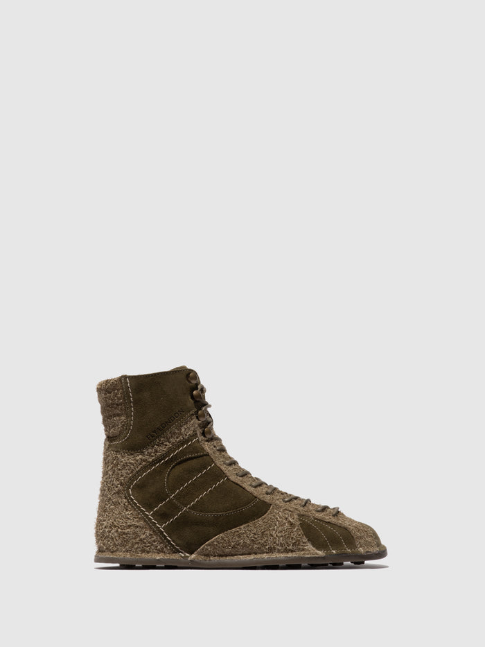 flowfold Hi-Top Trainers FARV573FLY KHAKI