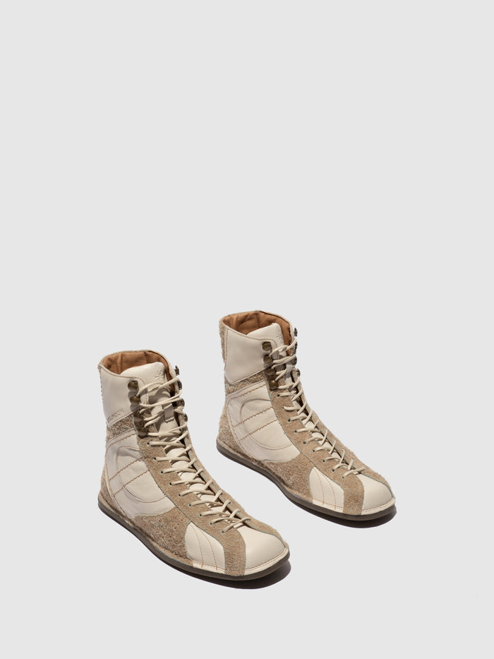 Flowfold Hi-Top Trainers FARV573FLY OFFWHITE