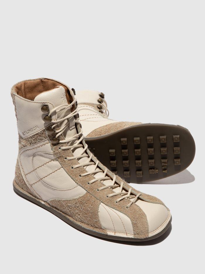 Flowfold Hi-Top Trainers FARV573FLY OFFWHITE