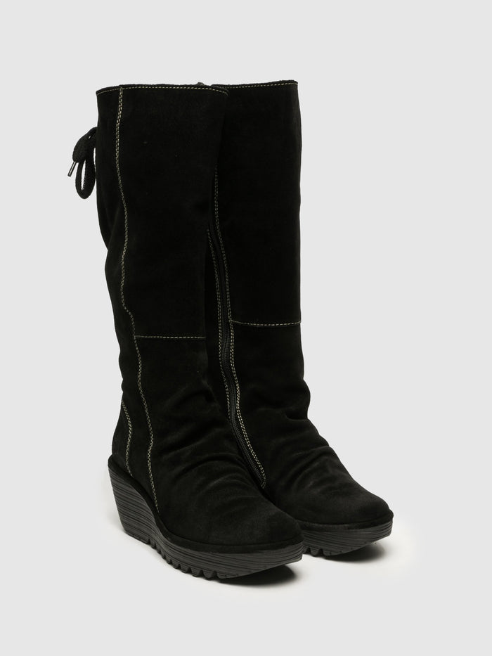 Flowfold Knee-High Boots YUST BLACK