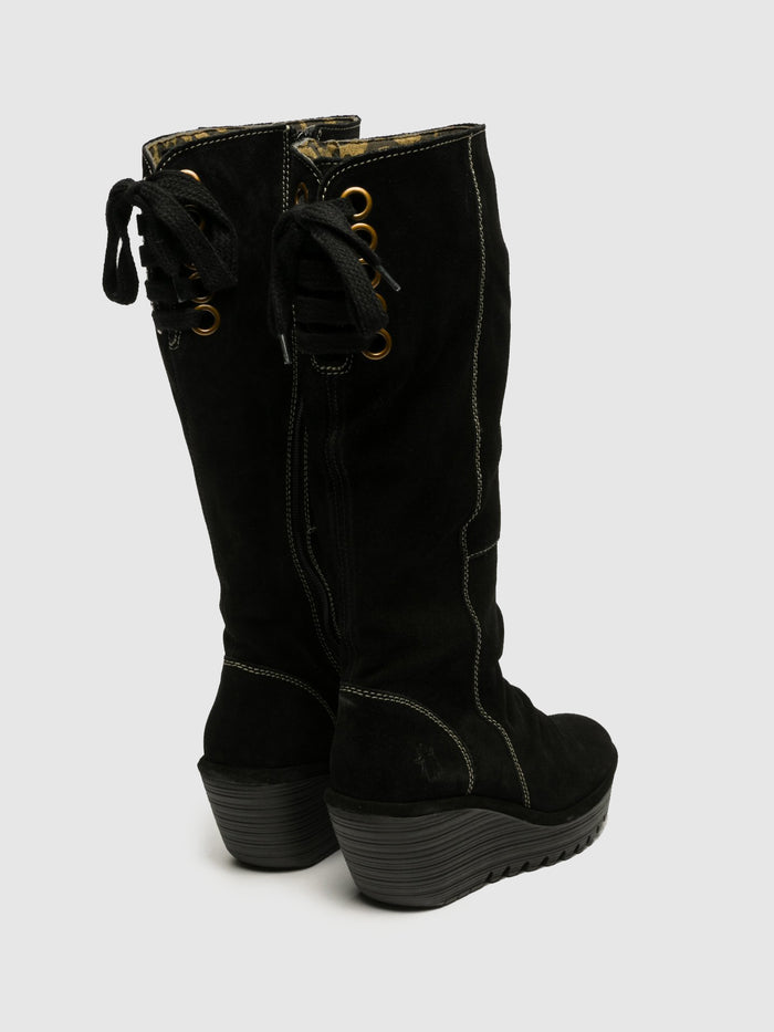 Flowfold Knee-High Boots YUST BLACK