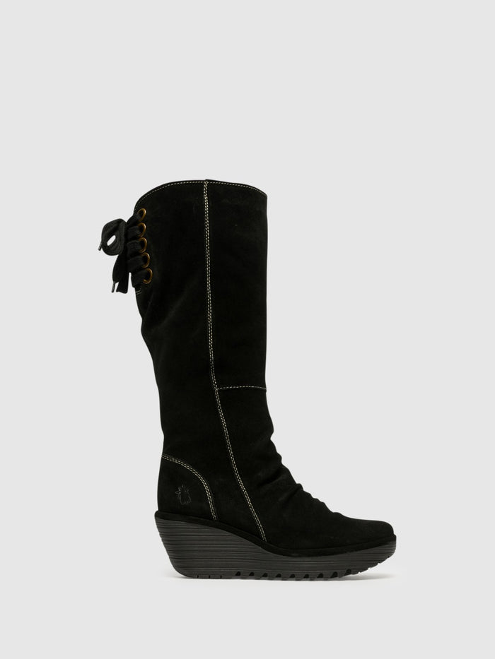 flowfold Knee-High Boots YUST BLACK