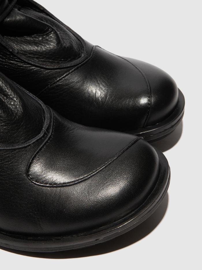 Flowfold Lace-up Ankle Boots CARF307FLY BLACK