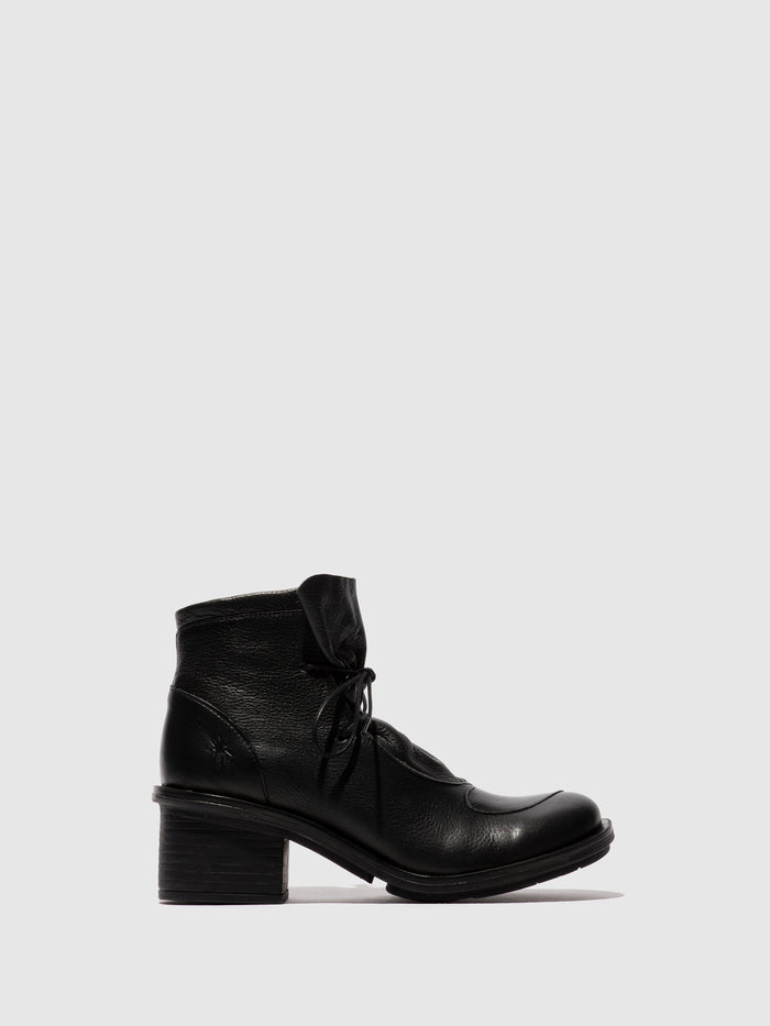 flowfold Lace-up Ankle Boots CARF307FLY BLACK