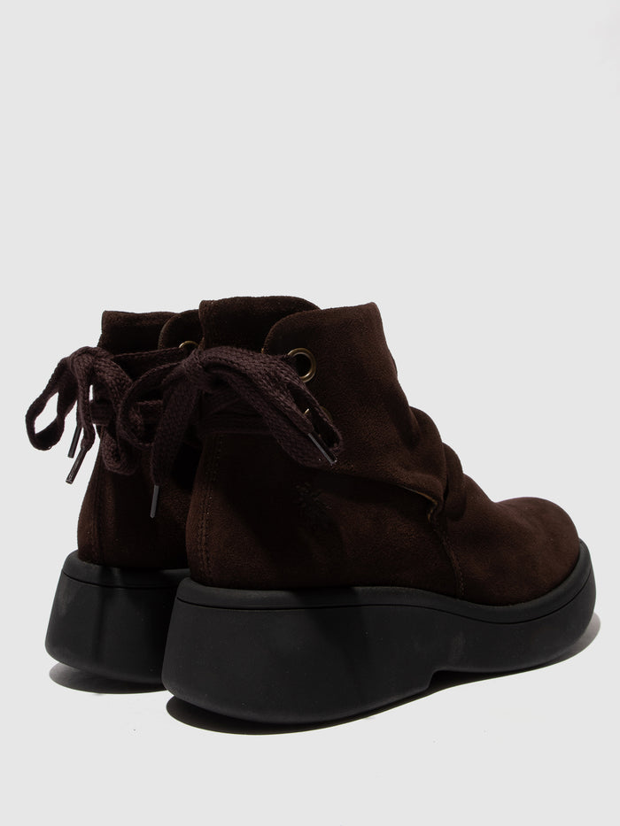 Flowfold Lace-up Ankle Boots MEBS189FLY EXPRESSO