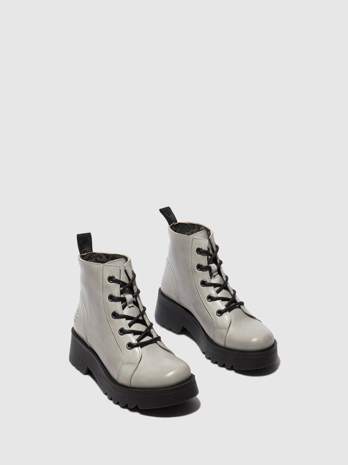 Flowfold Lace-up Ankle Boots METZ788FLY RUG CLOUD