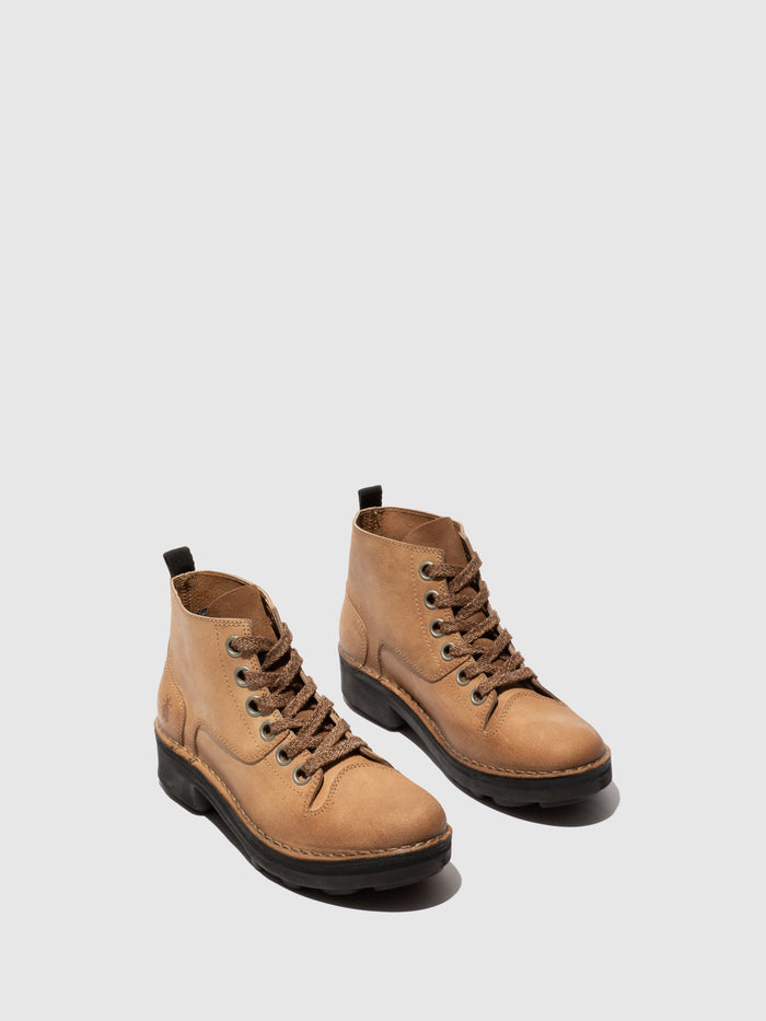 Flowfold Lace-up Ankle Boots NOOG143FLY TAUPE