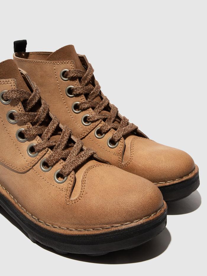 Flowfold Lace-up Ankle Boots NOOG143FLY TAUPE