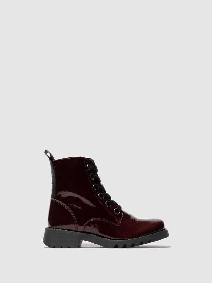 flowfold Lace-up Ankle Boots RAGI539FLY BURGUNDY