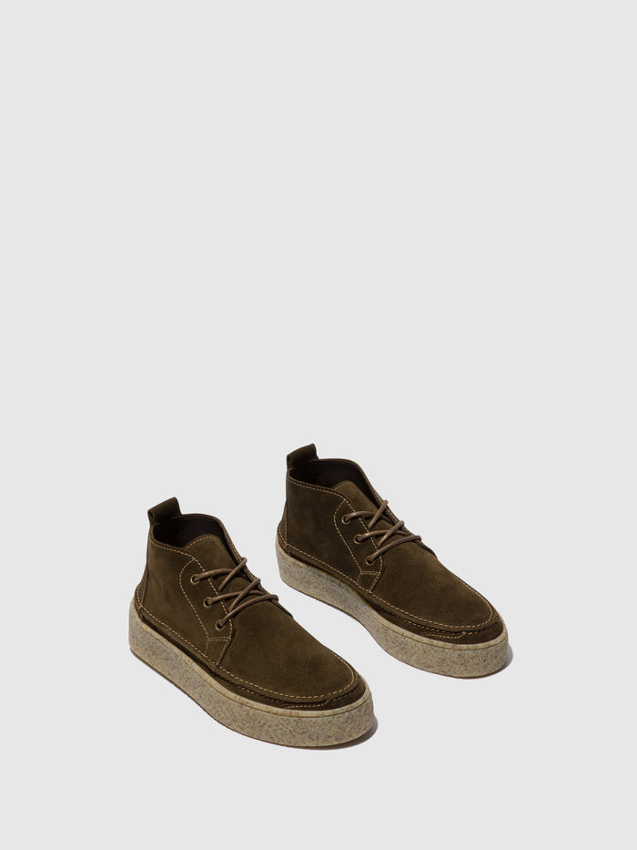 Flowfold Lace-up Ankle Boots ROLY518FLY SLUDGE