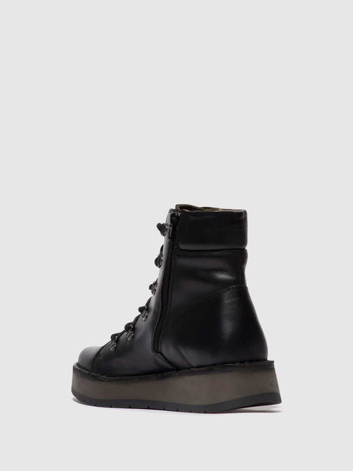Flowfold Lace-up Ankle Boots ROXY094FLY BLACK